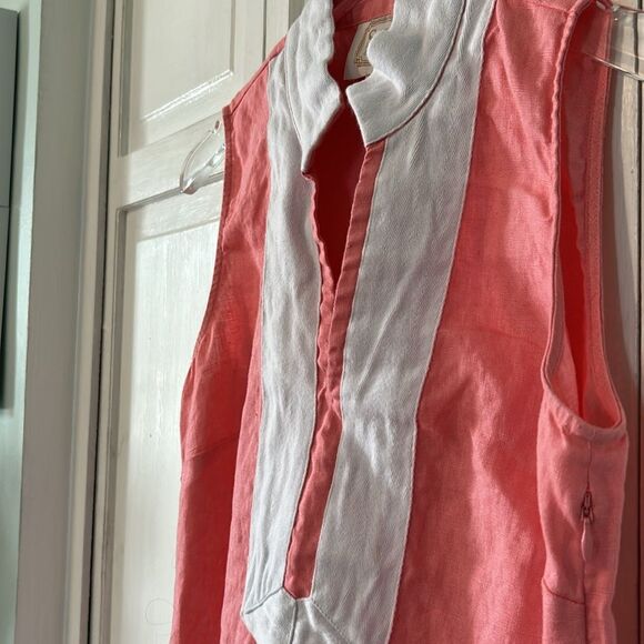 Sail to Sable Classic Sleeveless Linen Tunic Dress - Size S - Picture 8 of 11